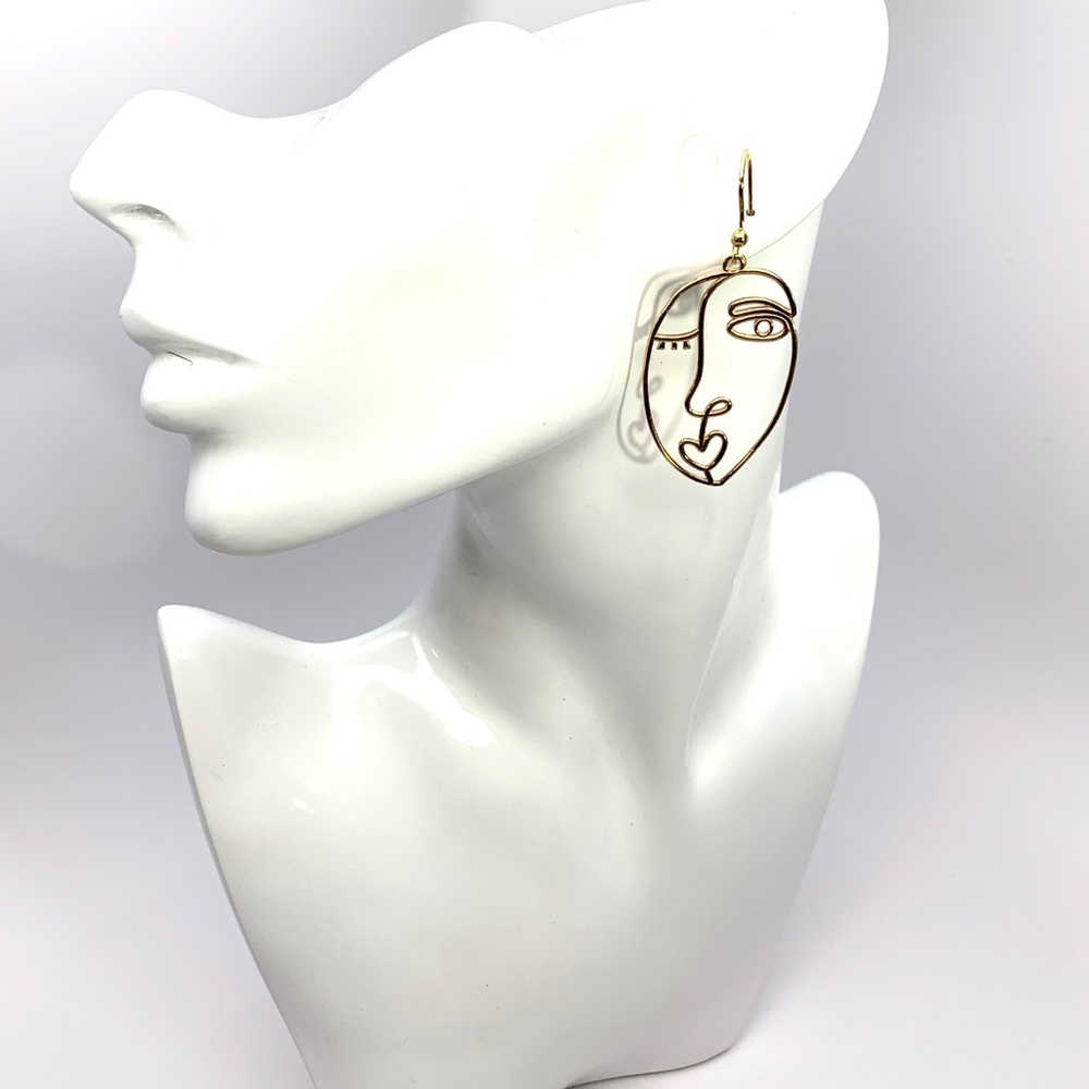 925 ST SILVER MIA FIARE MODERN HOOK EARRINGS - Picture 2 of 7